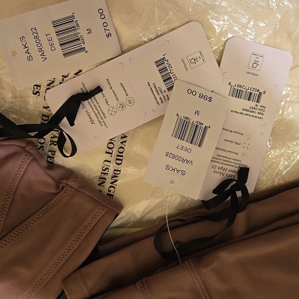 NWT Varley Let’s Move Bra Top and Super High Rise Leggings Tights TWO PIECE SET - Picture 17 of 17